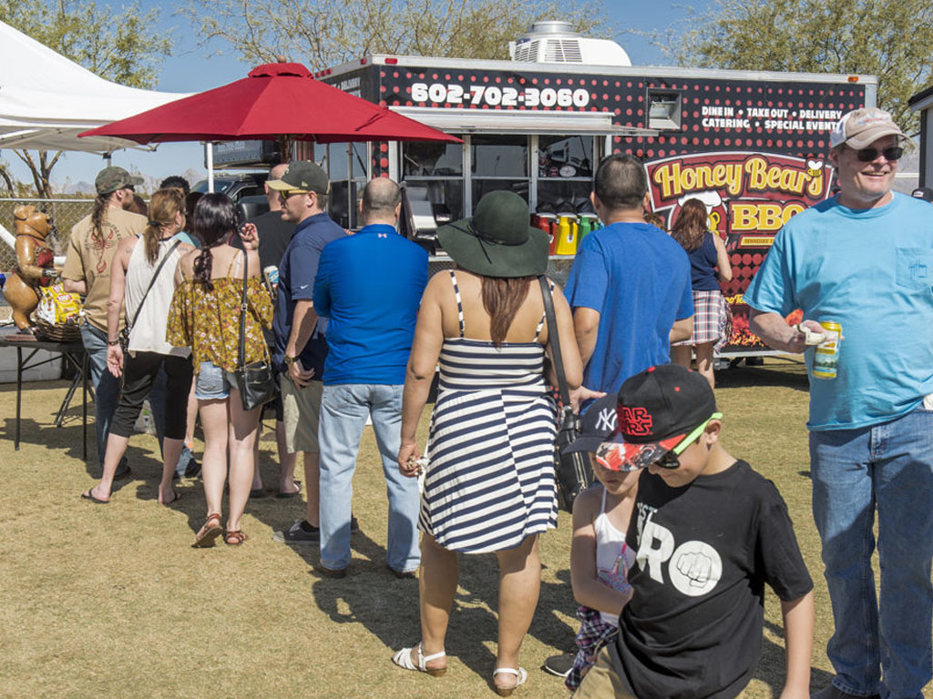 Outdoors, Honey Bear's kitchen truck